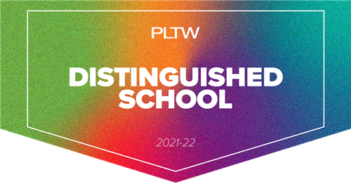 Banner for PLTW Distinguished School
